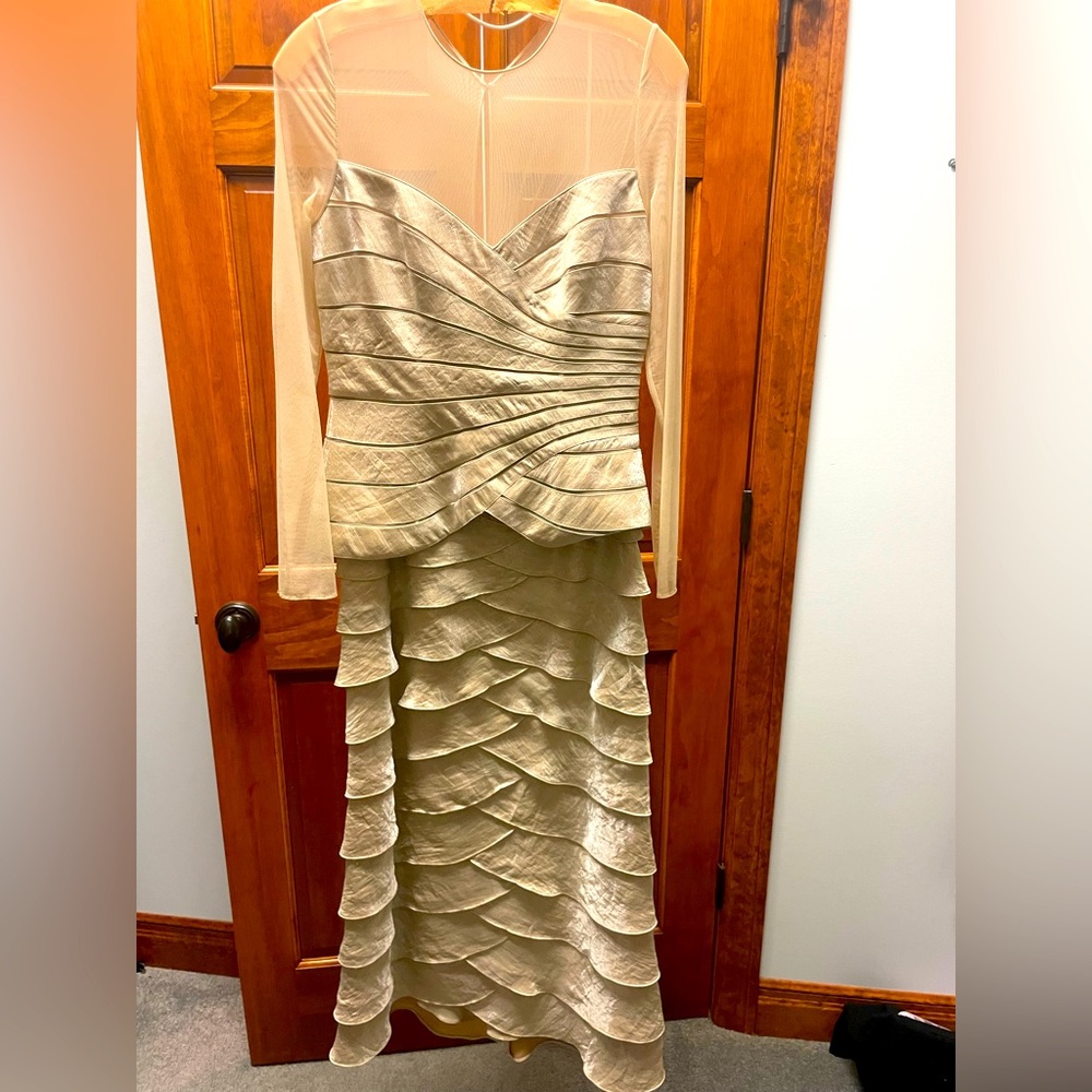 Adrianna Pappell Evening Essentials Shimmery Two Piece Formal